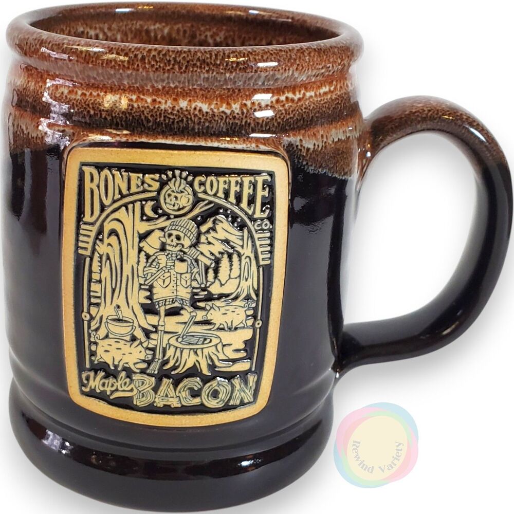 Bones Coffee Maple Bacon Mug 2022 Deneen Pottery Amber
